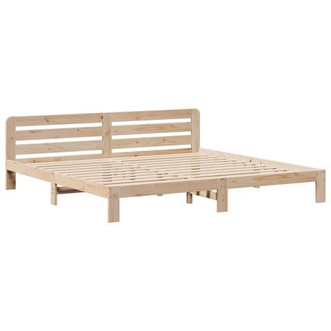 vidaXL Bed Frame without Mattress 200x200 cm Solid Wood Pine