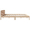 vidaXL Bed Frame without Mattress 200x200 cm Solid Wood Pine