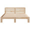 vidaXL Bed Frame without Mattress 135x190 cm Double Solid Wood Pine