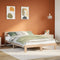 vidaXL Bed Frame without Mattress 135x190 cm Double Solid Wood Pine