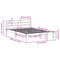 vidaXL Bed Frame without Mattress 140x190 cm Solid Wood Pine