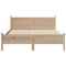 vidaXL Bed Frame without Mattress 140x200 cm Solid Wood Pine