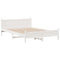vidaXL Bed Frame without Mattress White 140x200 cm Solid Wood Pine