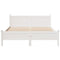vidaXL Bed Frame without Mattress White 140x200 cm Solid Wood Pine