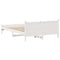vidaXL Bed Frame without Mattress White 140x200 cm Solid Wood Pine