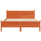 vidaXL Bed Frame without Mattress Wax Brown 120x200 cm Solid Wood Pine