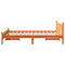 vidaXL Bed Frame without Mattress Wax Brown 120x200 cm Solid Wood Pine