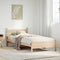 vidaXL Bed Frame without Mattress 100x200 cm Solid Wood Pine