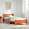 vidaXL Bed Frame without Mattress Wax Brown 100x200 cm Solid Wood Pine