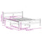 vidaXL Bed Frame without Mattress White 140x190 cm Solid Wood Pine