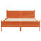 vidaXL Bed Frame without Mattress Wax Brown 120x190 cm Small Double Solid Wood Pine