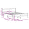 vidaXL Bed Frame without Mattress Wax Brown 120x190 cm Small Double Solid Wood Pine
