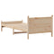 vidaXL Bed Frame without Mattress 75x190 cm Small Single Solid Wood Pine