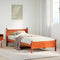 vidaXL Bed Frame without Mattress Wax Brown 75x190 cm Small Single Solid Wood Pine