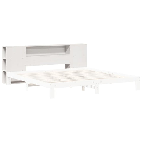 vidaXL Headboard with Storage White 180 cm Solid Wood Pine