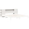vidaXL Headboard with Storage White 180 cm Solid Wood Pine