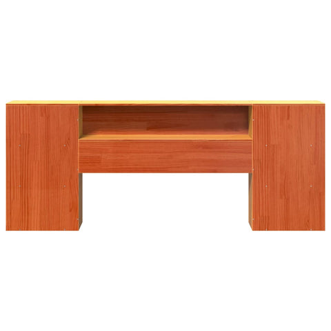 vidaXL Headboard with Storage Wax Brown 180 cm Solid Wood Pine