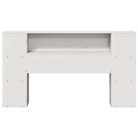 vidaXL Headboard with Storage White 160 cm Solid Wood Pine