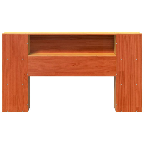 vidaXL Headboard with Storage Wax Brown 150 cm Solid Wood Pine