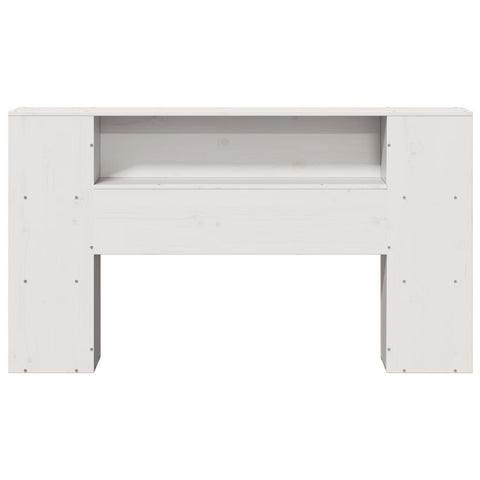 vidaXL Headboard with Storage White 140 cm Solid Wood Pine
