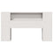 vidaXL Headboard with Storage White 140 cm Solid Wood Pine