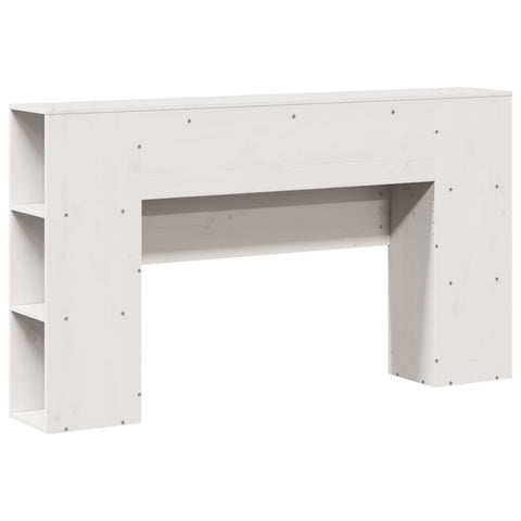vidaXL Headboard with Storage White 140 cm Solid Wood Pine