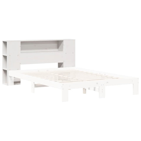 vidaXL Headboard with Storage White 140 cm Solid Wood Pine