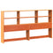 vidaXL Headboard with Storage Wax Brown 200 cm Solid Wood Pine