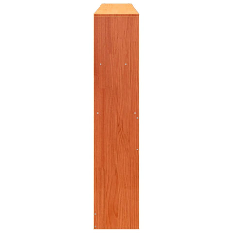 vidaXL Headboard with Storage Wax Brown 200 cm Solid Wood Pine
