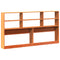 vidaXL Headboard with Storage Wax Brown 200 cm Solid Wood Pine