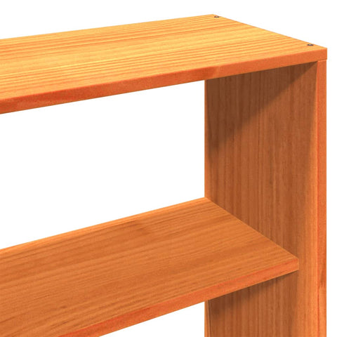 vidaXL Headboard with Storage Wax Brown 200 cm Solid Wood Pine
