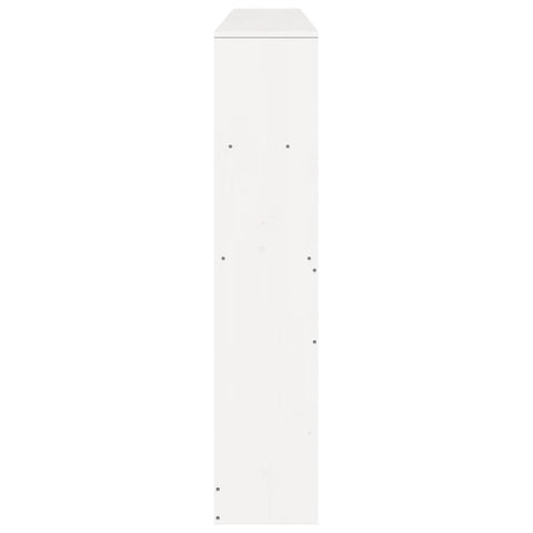 vidaXL Headboard with Storage White 180 cm Solid Wood Pine