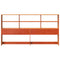 vidaXL Headboard with Storage Wax Brown 180 cm Solid Wood Pine