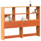 vidaXL Headboard with Storage Wax Brown 150 cm Solid Wood Pine