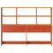 vidaXL Headboard with Storage Wax Brown 150 cm Solid Wood Pine