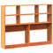 vidaXL Headboard with Storage Wax Brown 150 cm Solid Wood Pine