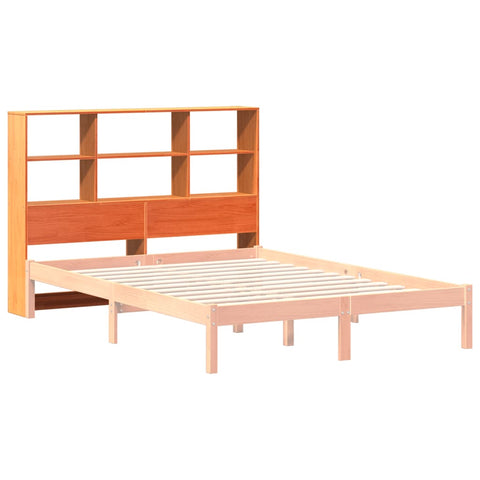 vidaXL Headboard with Storage Wax Brown 150 cm Solid Wood Pine