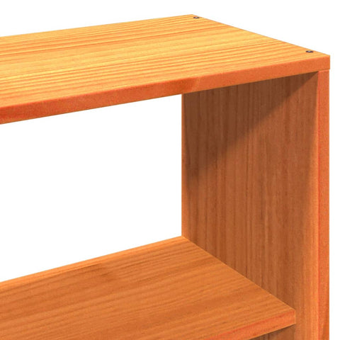 vidaXL Headboard with Storage Wax Brown 150 cm Solid Wood Pine