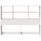 vidaXL Headboard with Storage White 140 cm Solid Wood Pine