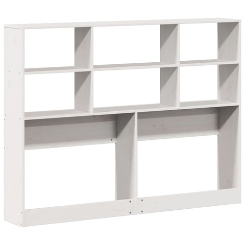 vidaXL Headboard with Storage White 140 cm Solid Wood Pine