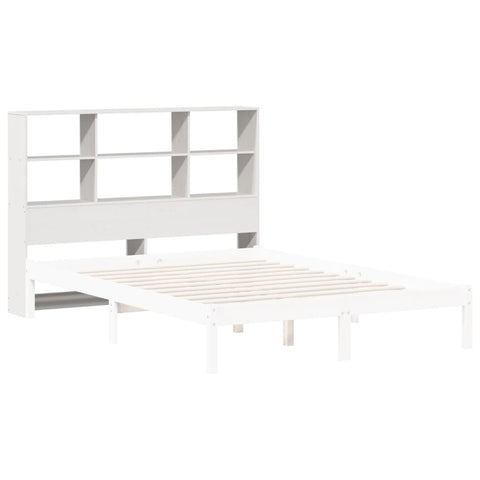 vidaXL Headboard with Storage White 140 cm Solid Wood Pine
