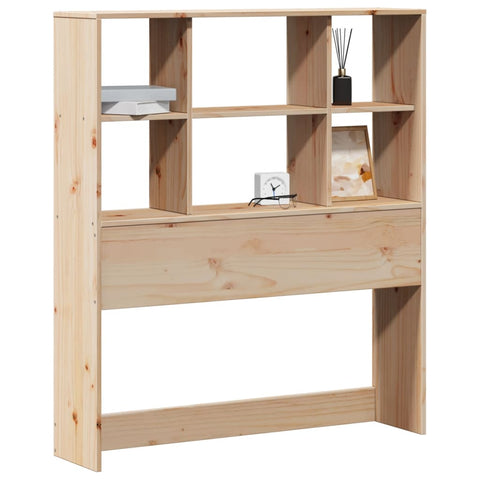 vidaXL Headboard with Storage 90 cm Solid Wood Pine