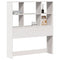 vidaXL Headboard with Storage White 90 cm Solid Wood Pine