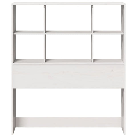 vidaXL Headboard with Storage White 90 cm Solid Wood Pine