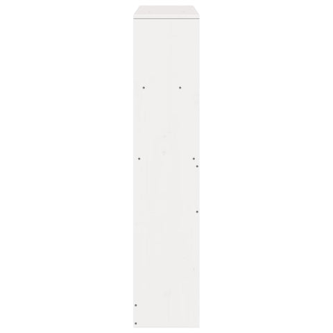 vidaXL Headboard with Storage White 90 cm Solid Wood Pine
