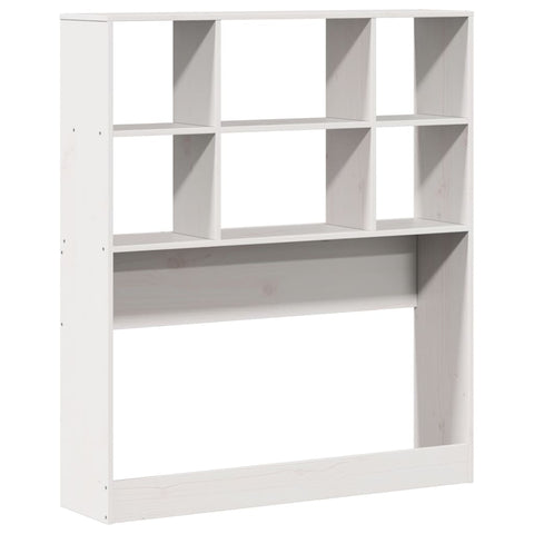 vidaXL Headboard with Storage White 90 cm Solid Wood Pine