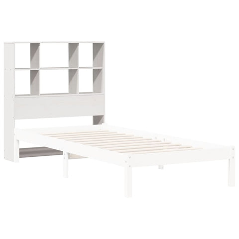 vidaXL Headboard with Storage White 90 cm Solid Wood Pine