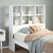 vidaXL Headboard with Storage White 90 cm Solid Wood Pine