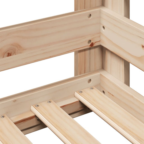 vidaXL Bed Frame without Mattress 90x200 cm Solid Wood Pine