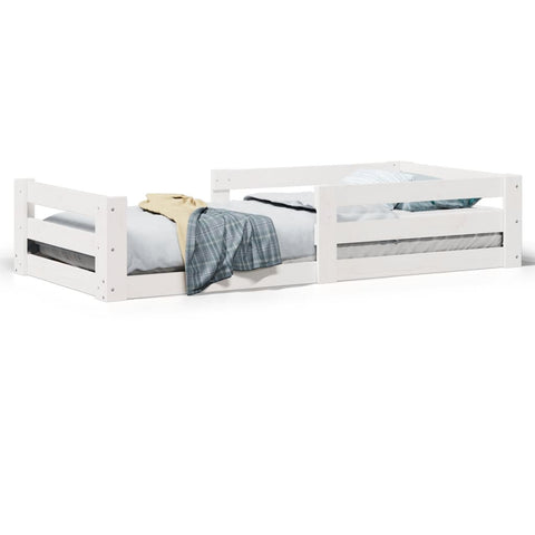 vidaXL Bed Frame without Mattress White 90x200 cm Solid Wood Pine